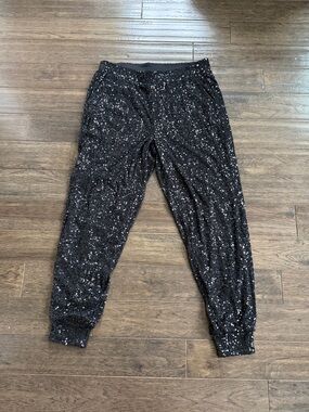 Cable & Gauge Black Sequin Jogger Pants